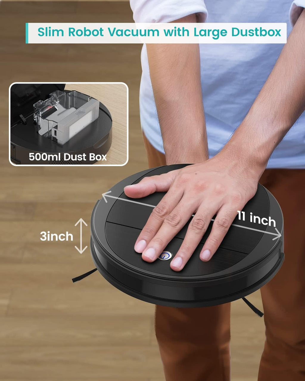 Robot Vacuum with 2200Pa Suction V80379