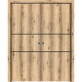 Sliding French Double Pocket Doors 36 x 84 inches Solid Wood Interior Doors V531489