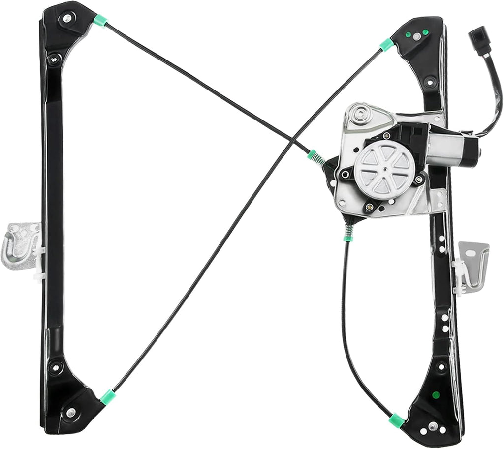Power Window Regulator with Motor Front Driver Side 4-Door Pack of 2 B211
