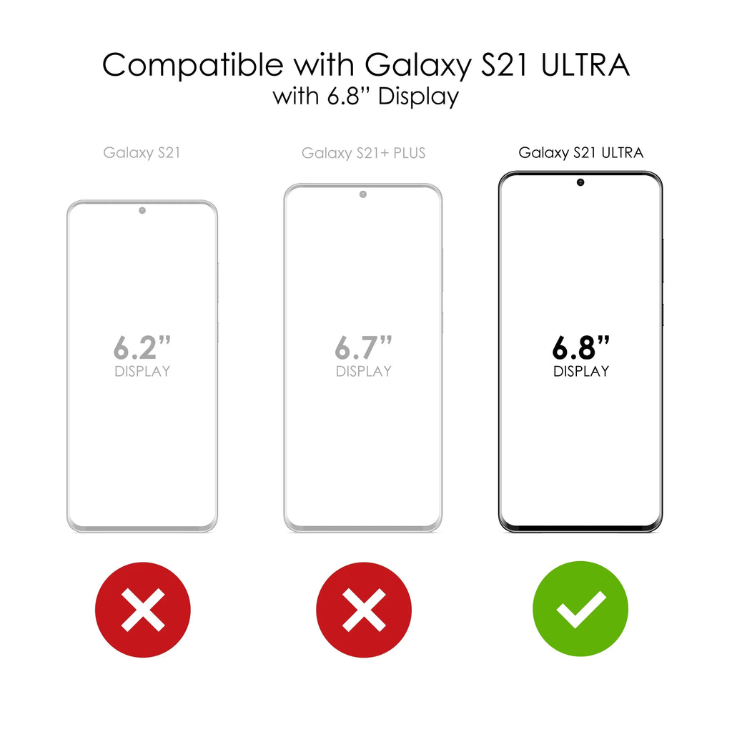 Clear Shockproof Hybrid Case for Galaxy S21 ULTRA 5G with TPU Bumper Acrylic Back Tempered Glass Screen Protector O319424