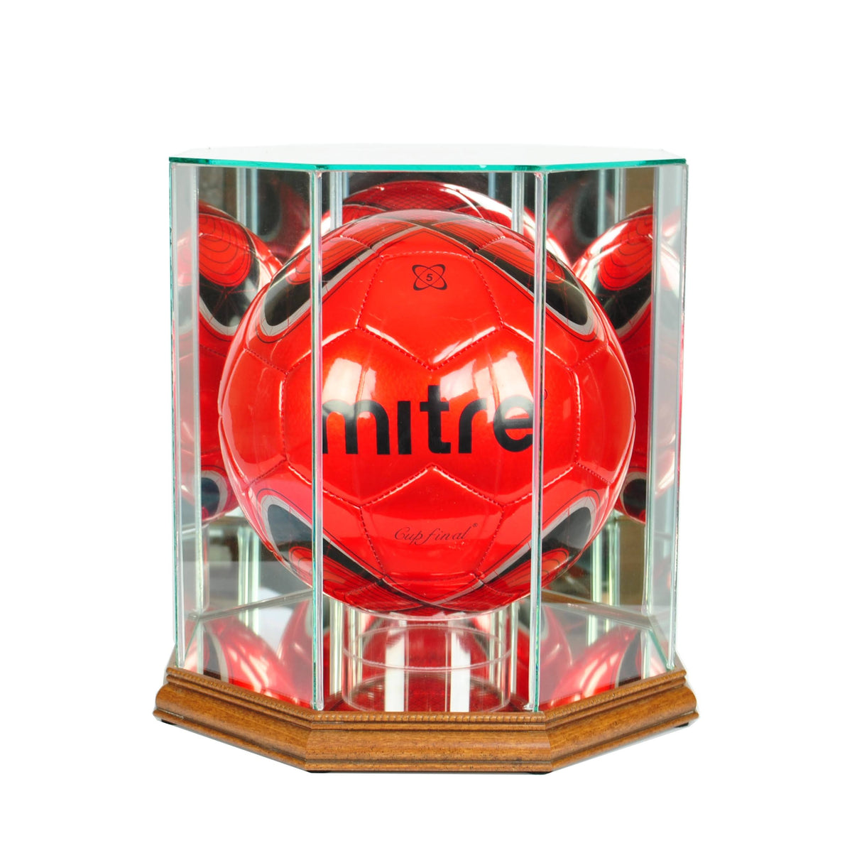 Walnut Volleyball Display Case K575