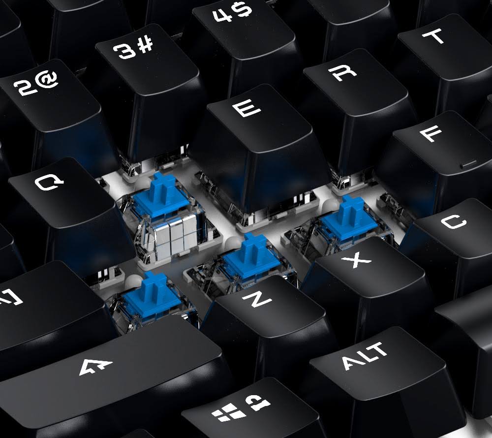 Wireless Mechanical Gaming Keyboard with Aluminium Alloy Top Plate W3922