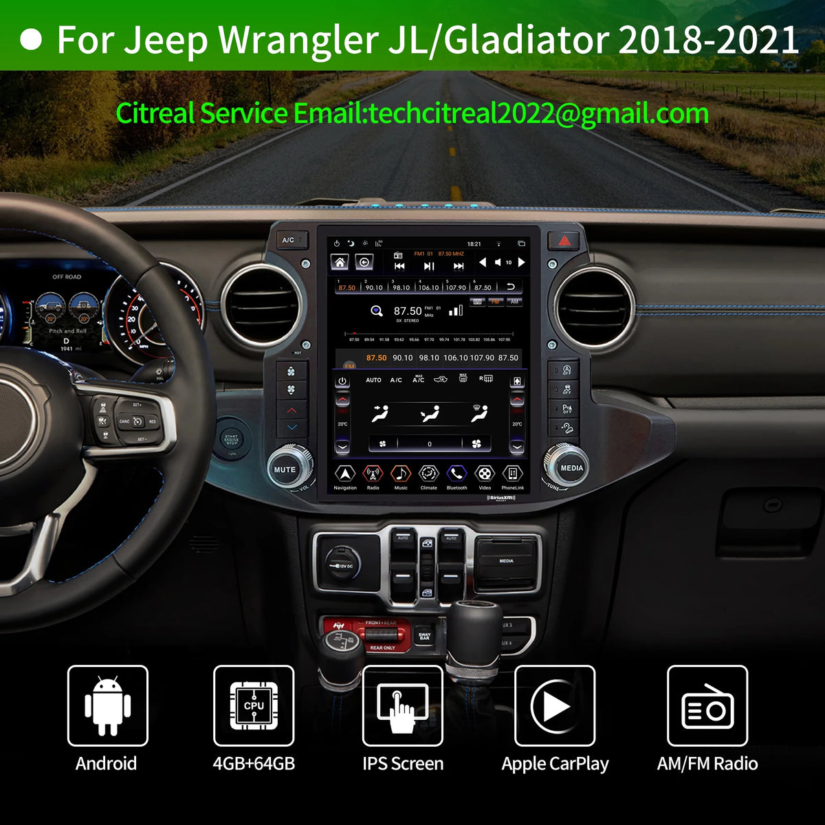 12.1 inch Touch Screen Car Radio Stereo with Apple Carplay V8884