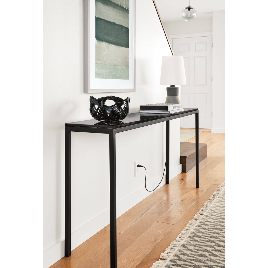 White Oak Parsons Console Table L741