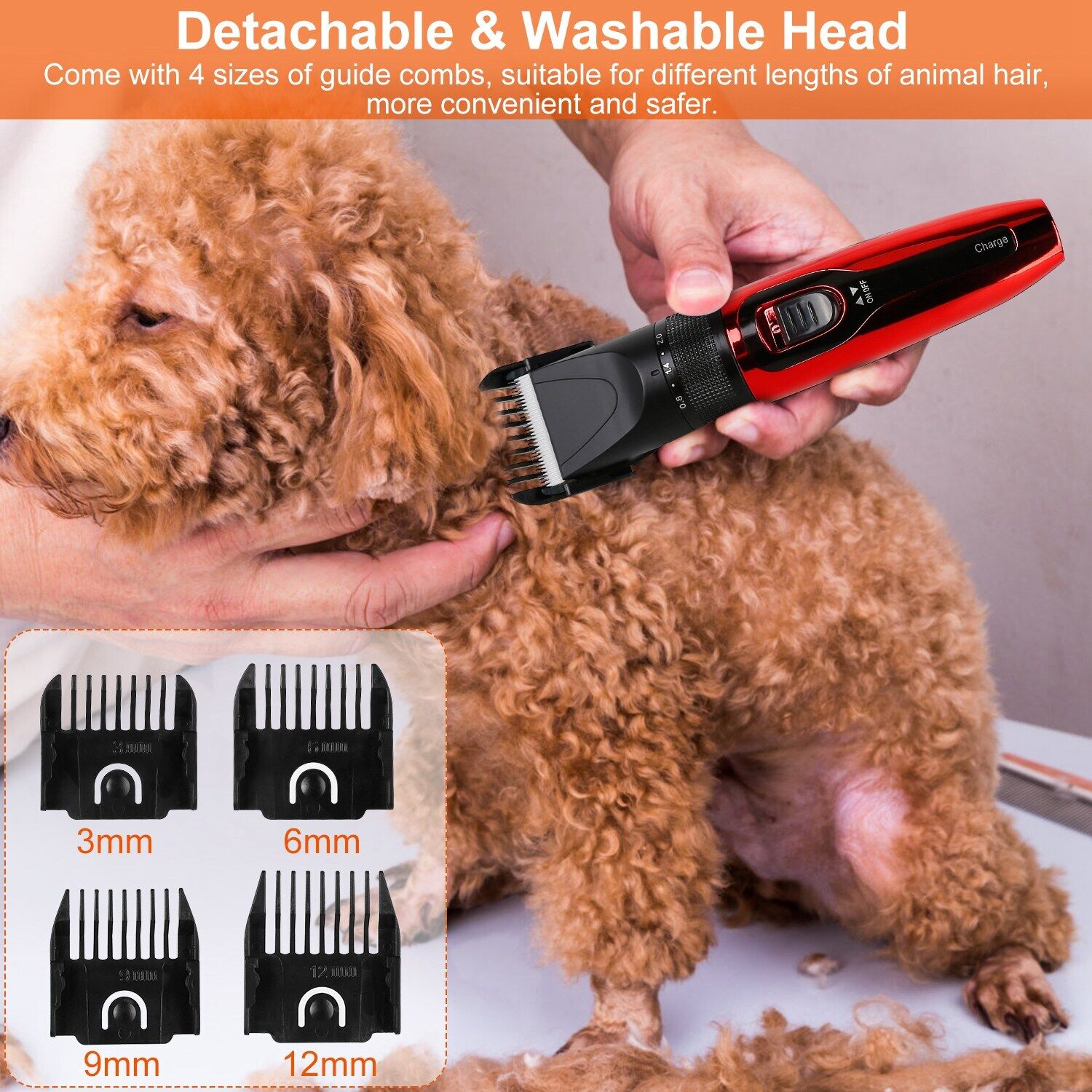 Pet Grooming Kit Dog Cat Trimmer Hair Clippers Shaver K711