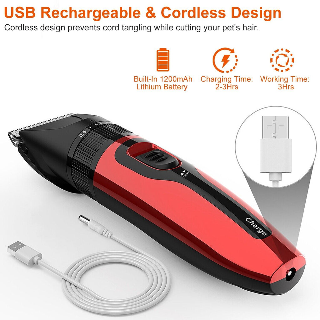 Pet Grooming Kit Dog Cat Trimmer Hair Clippers Shaver K711