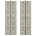 36 in. x 80 in. Desert Sand Painted Molded Composite MDF Closet Bi-Fold Double Door R177968