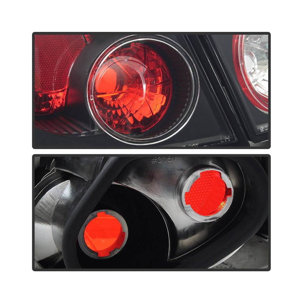 Toyota Corolla 03-08 Euro Style Tail Lights - Black D9566