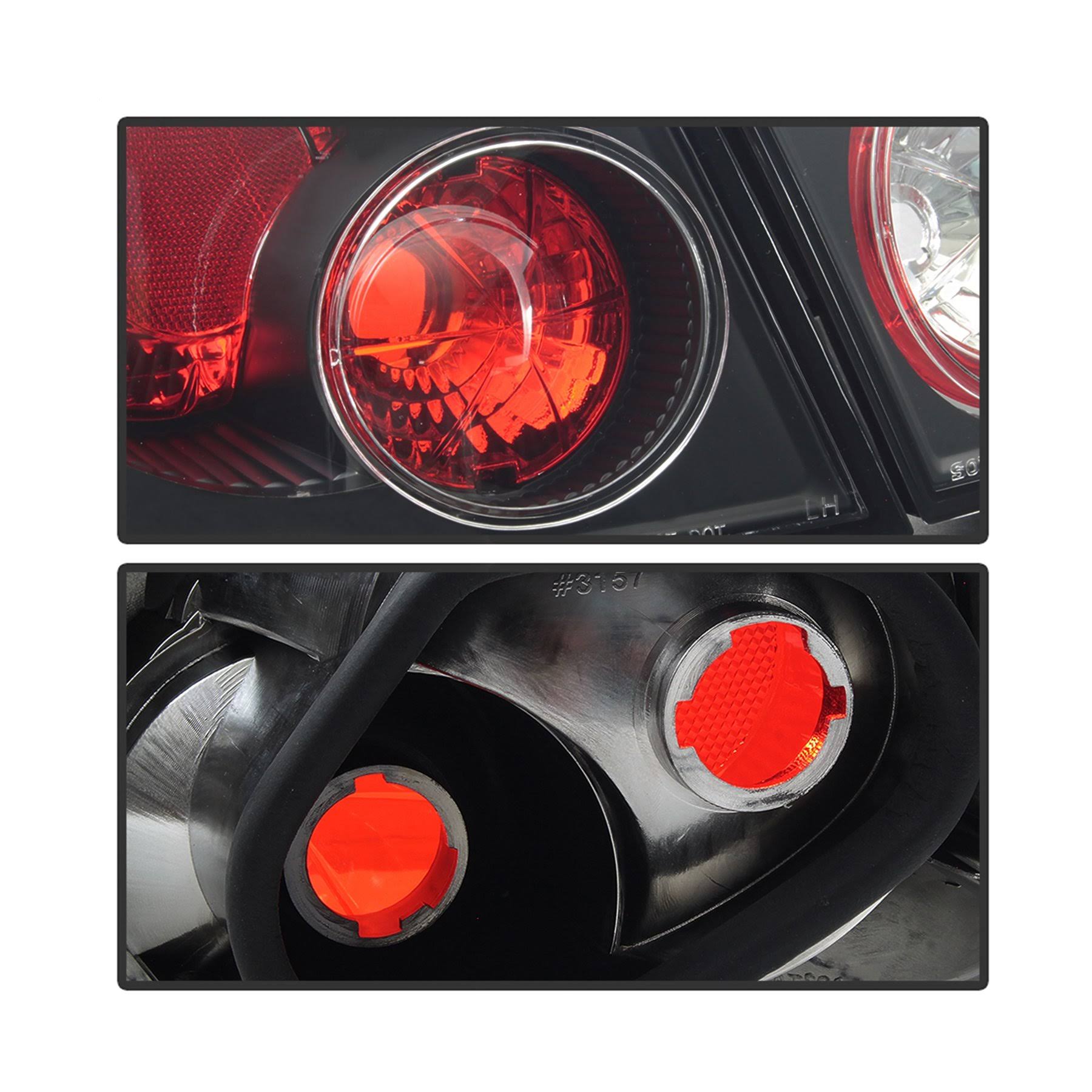 Toyota Corolla 03-08 Euro Style Tail Lights - Black D9566