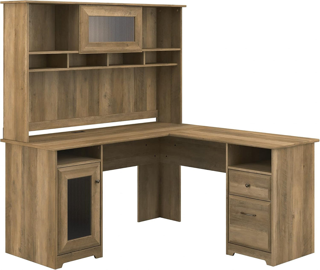 L Shaped Desk with Hutch W593939