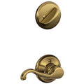 Antique Brass Single Cylinder Interior Pack D9708