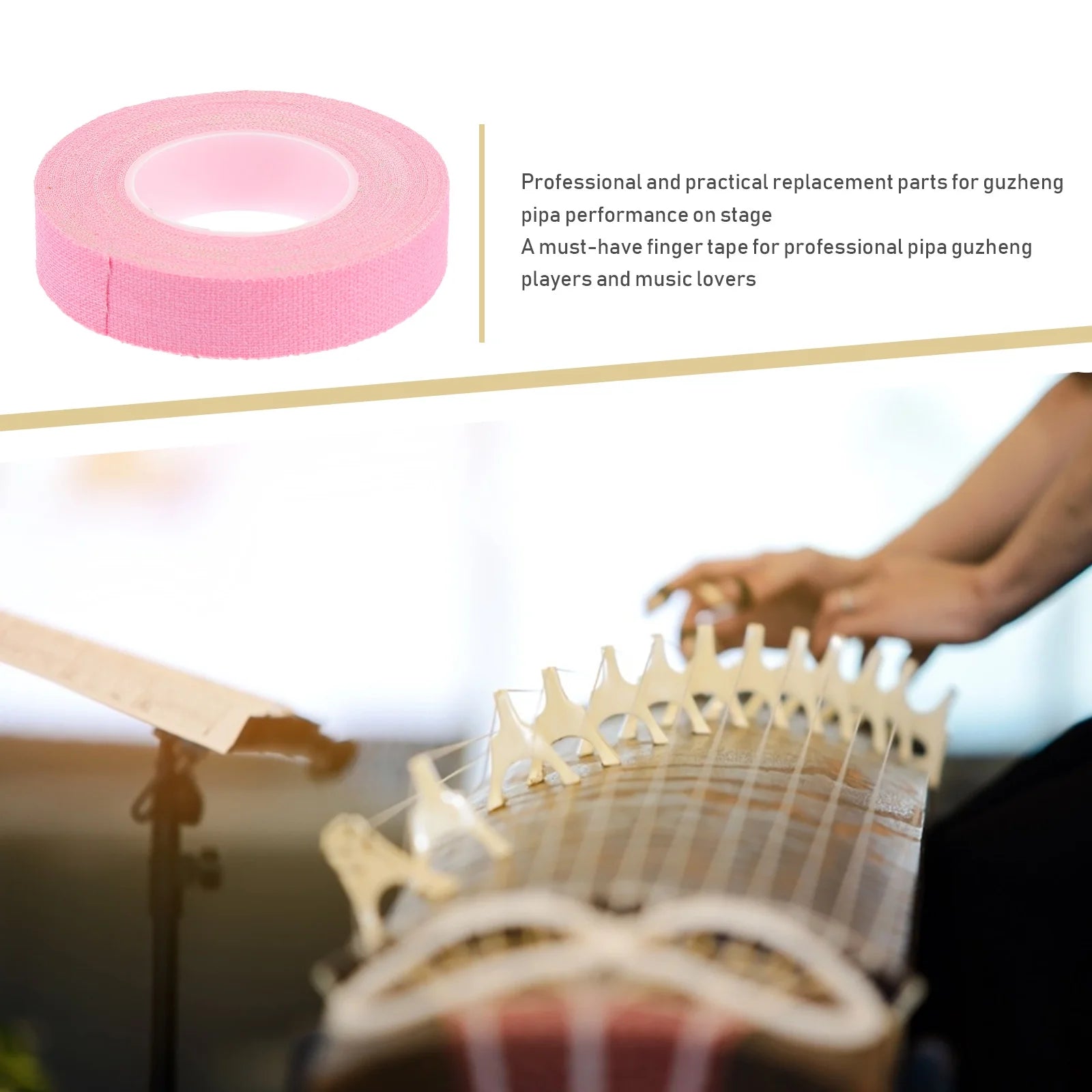 10 pcs Finger Adhesive Tapes for Guzheng Pipa I5622