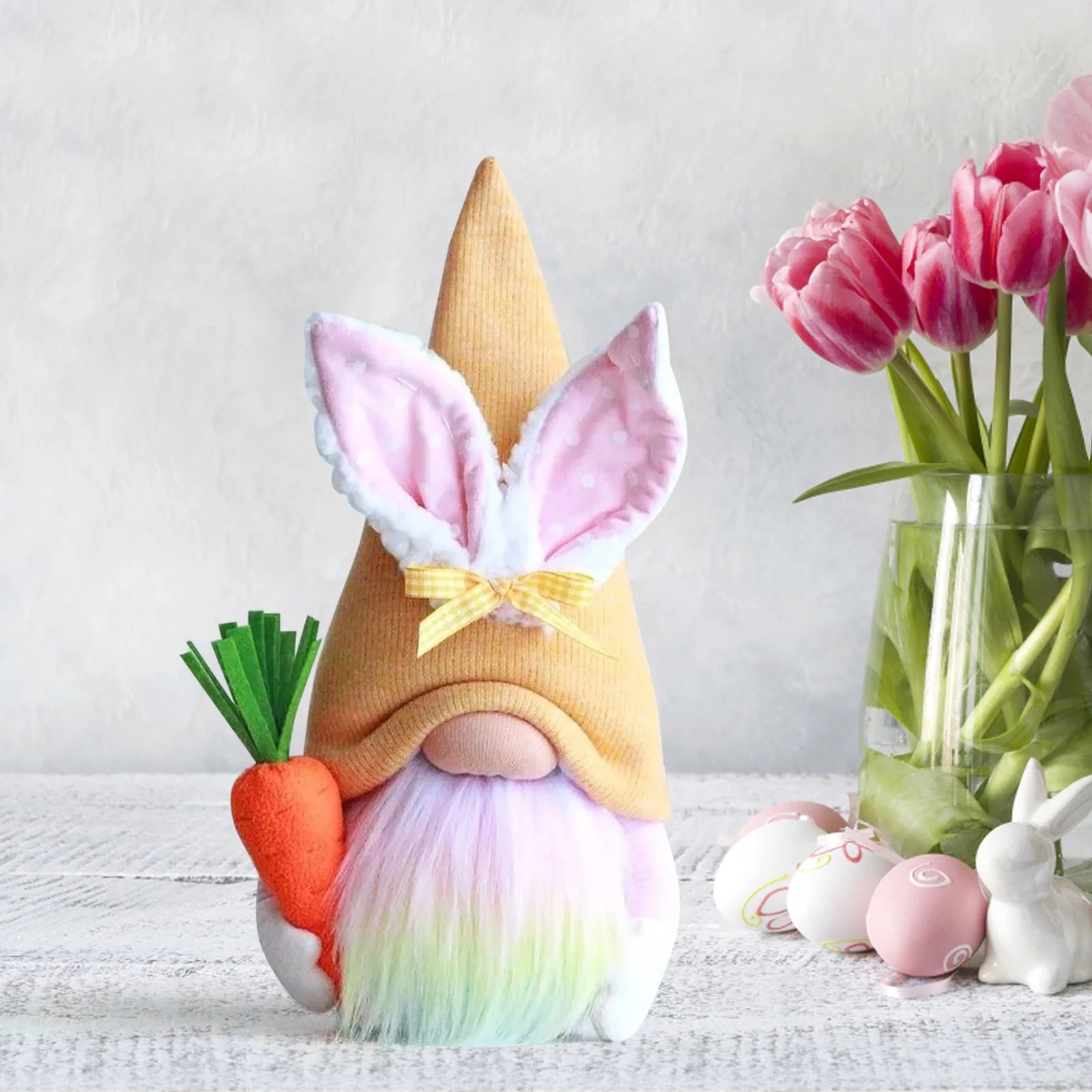 Easter Gnomes Plush Bunny Stuffed Doll Ornaments P627893