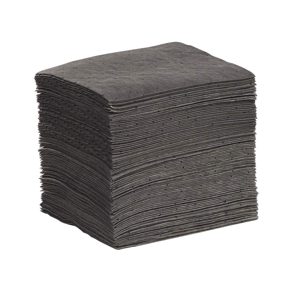 Heavyweight Polypropylene Absorbent Mat Pad, Gray, Pack of 100 J647287