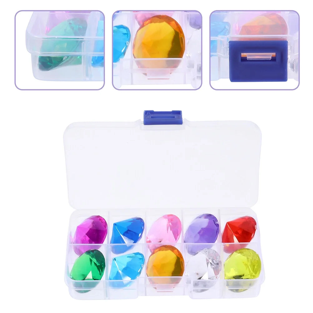 2 Boxes Big Colorful Diamond Toy I654