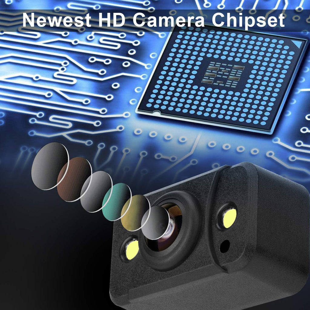 5 Inch Monitor 1080P Wireless Backup Camera Kit with Night Vision Waterproof Q812