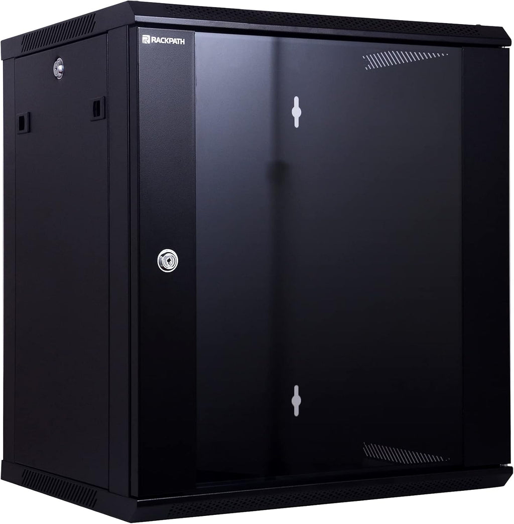 9U Wall Mount Server Cabinet Network Rack Enclosure, Black J2734
