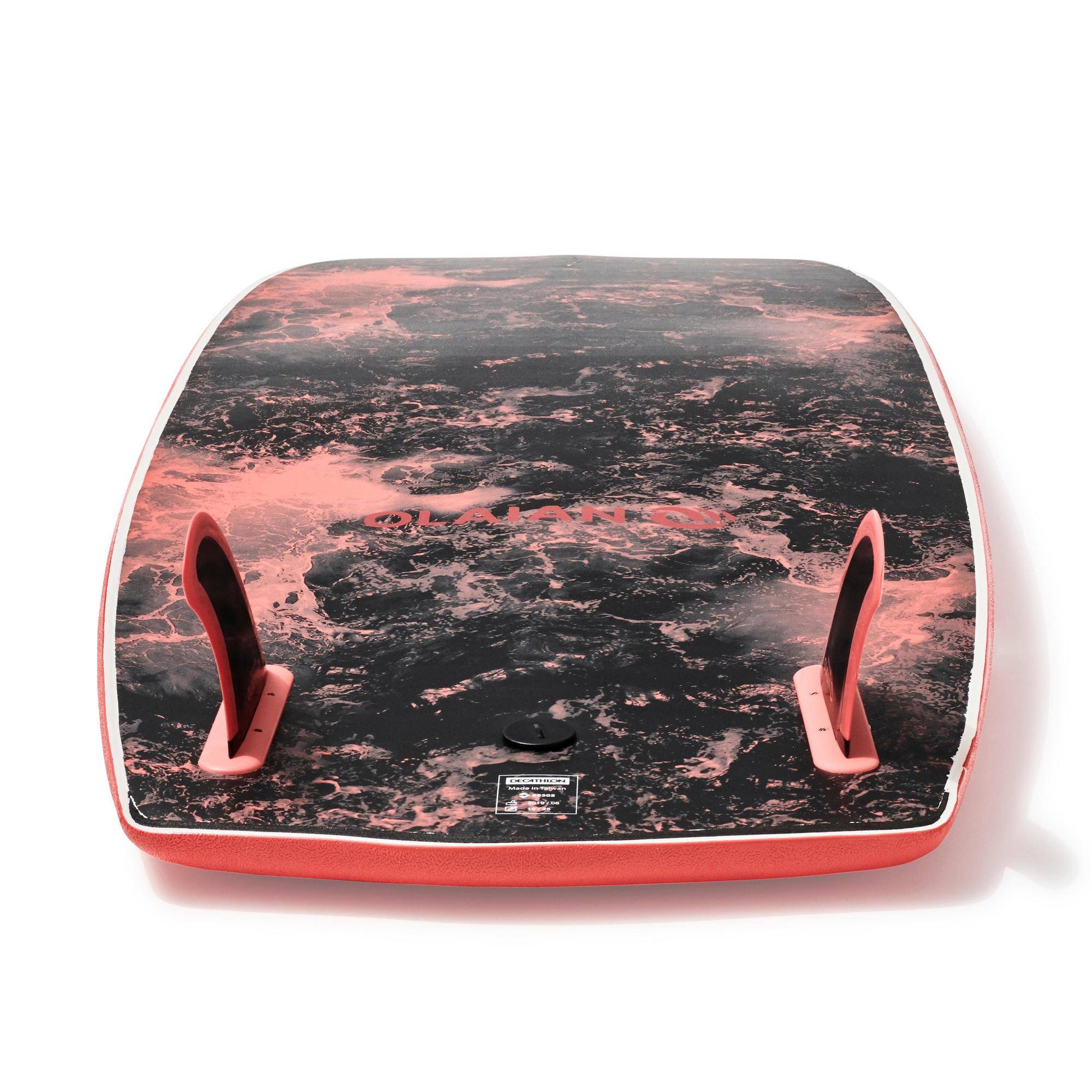 Orange 5&4 Foam Surfboard with 2 Fins U771