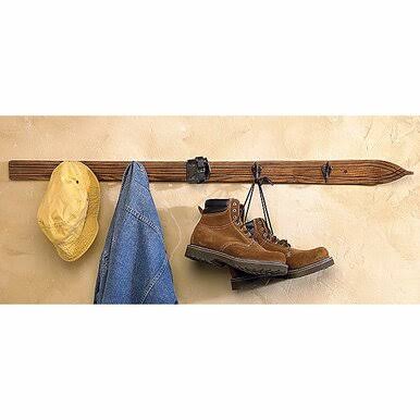 Natural Ski Coat Rack N7417