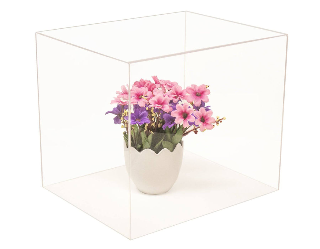 Clear Acrylic Display Case with Black Risers O666