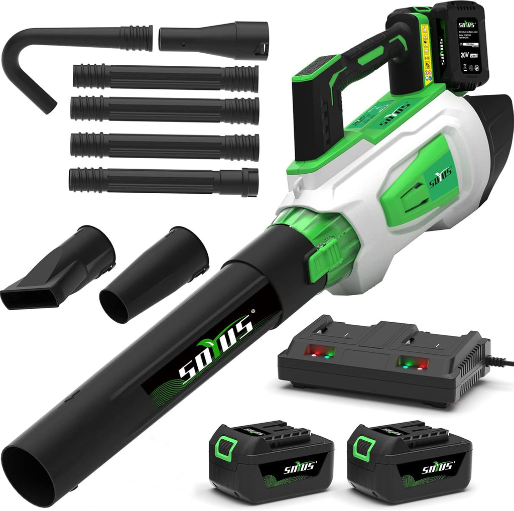 Cordless Electric Leaf Blower, 20V 2AH, 350 CFM, 2 Speed, Pack of 2 I166