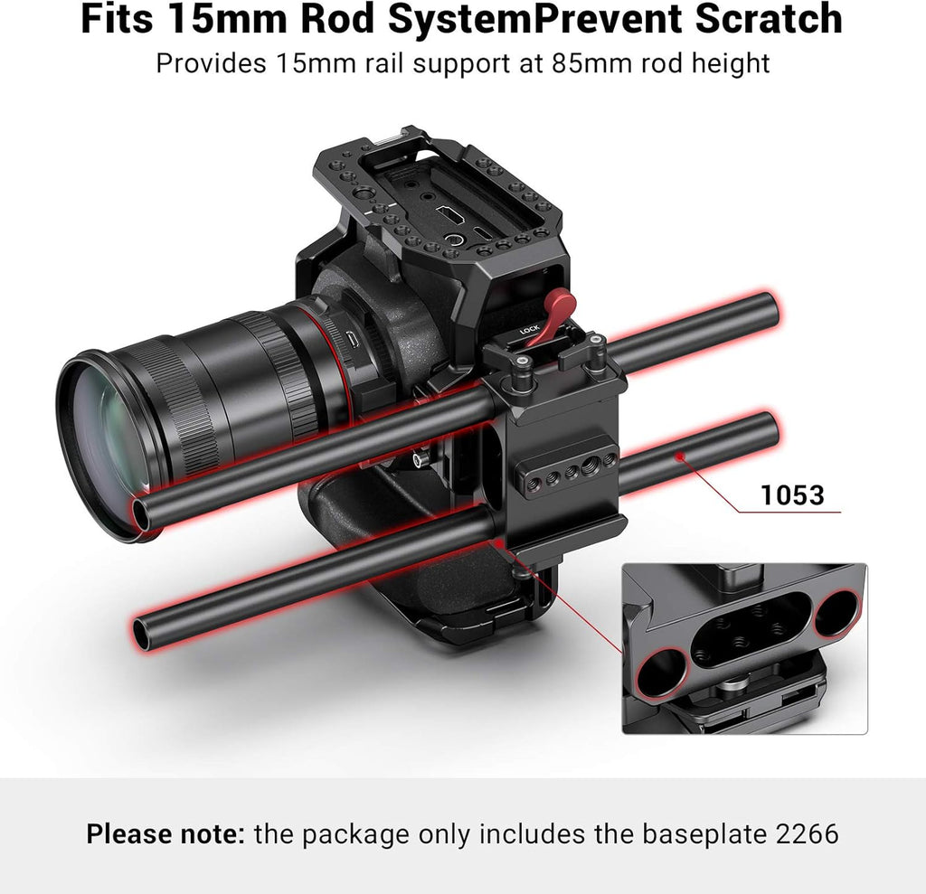 BMPCC Baseplate for Manfrotto 501PL Black Design R407