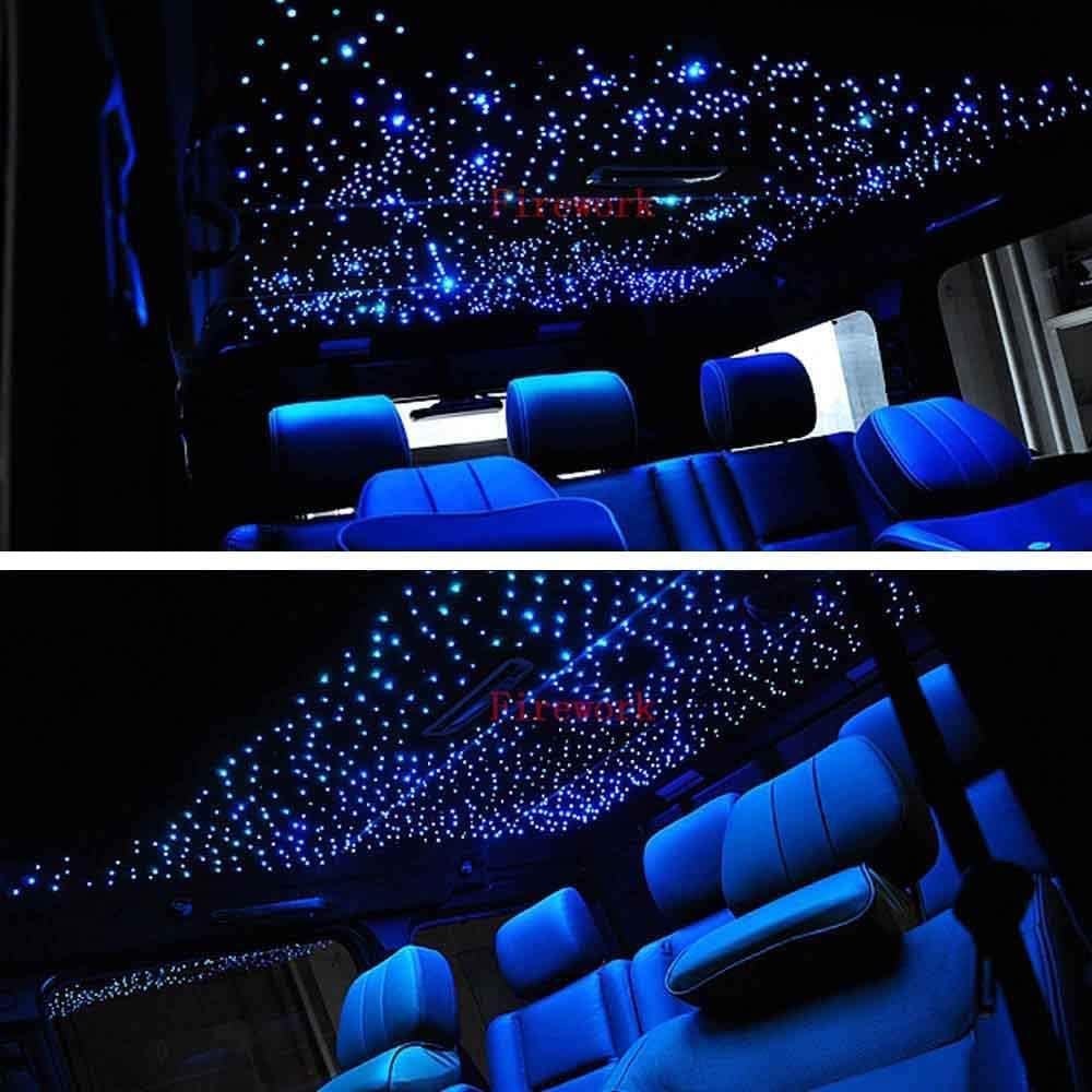 460pcs 0.03in 9.8ft Bluetooth RGBW LED Fiber Optic Star Ceiling Light Kit A95839