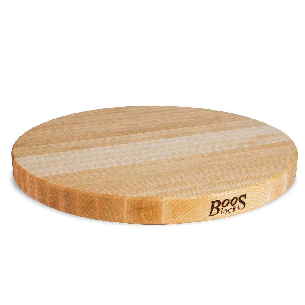 Maple Wood Round Cutting Board, 18" x 18" x 1.5" W30751