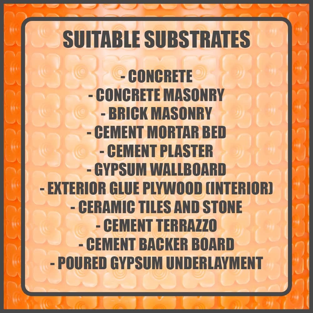 Heated Floor Uncoupling Membrane 54 SQFT G3788
