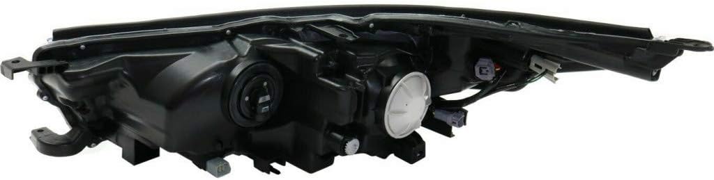 Passenger Side Headlight Assembly with Smoked Chrome Accent E824