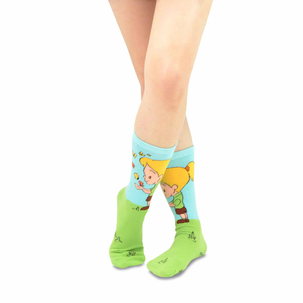 6 Pair Cartoon Animal Crew Socks F457