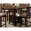 Extendable Counter Height Dining Table in Chestnut C131563