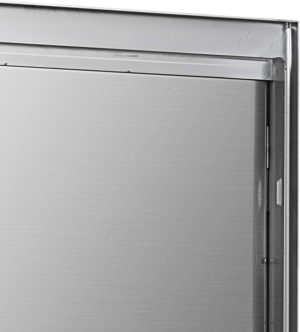 17 x 24 Inch Brushed Stainless Steel Outdoor Kitchen BBQ Access Door Y90051