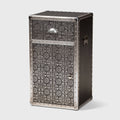 Silver Metal Accent Cabinet F42133