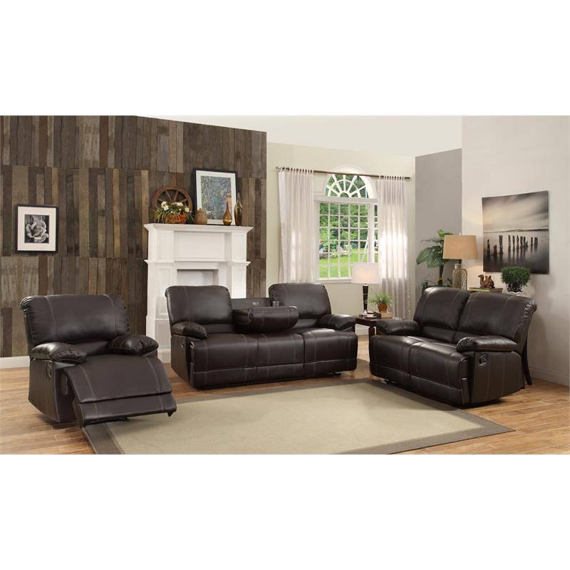 Dark Brown Reclining Chair J9011