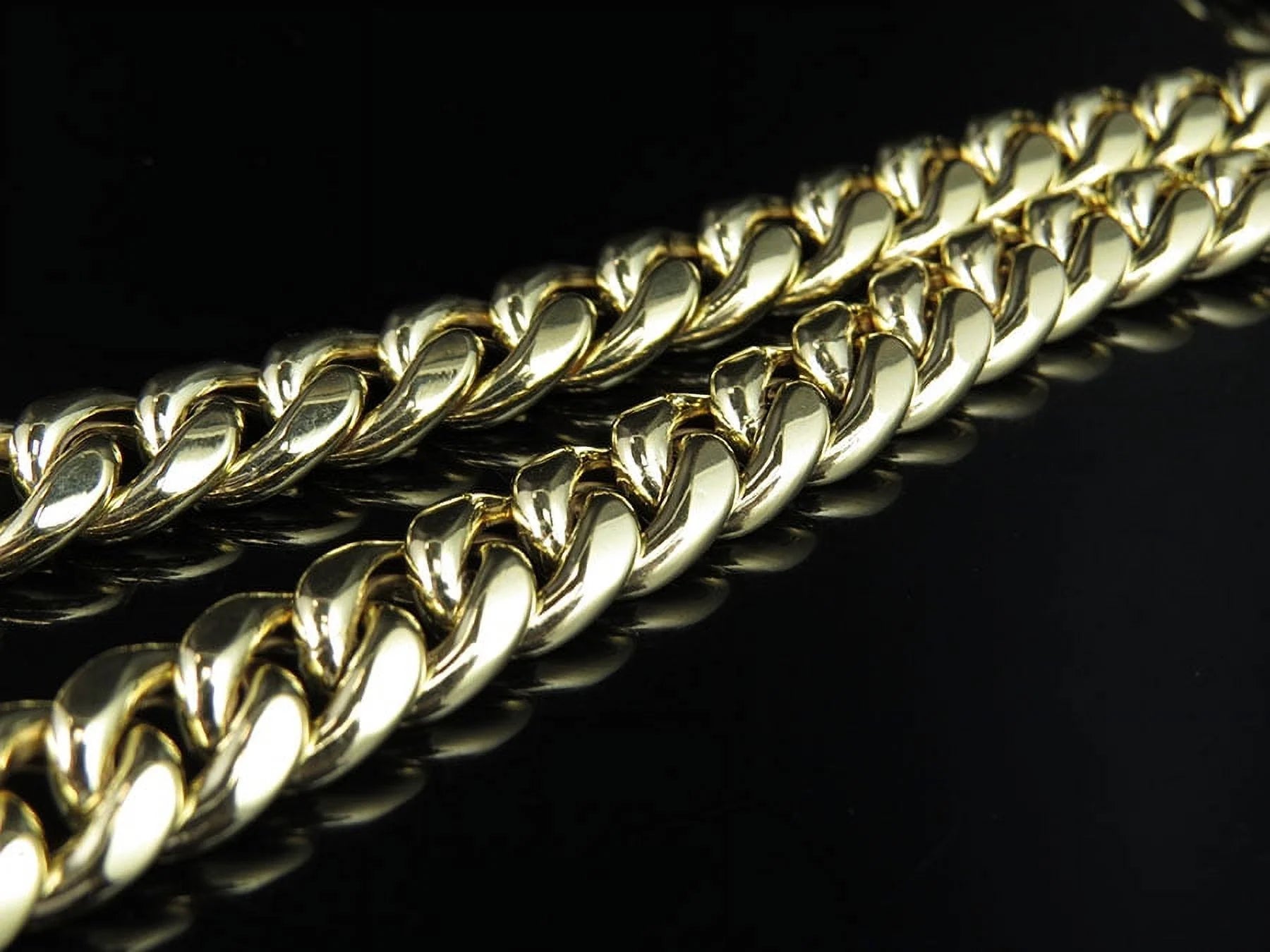 10K Yellow Gold Miami Cuban Link Chain with Box Clasp D64622