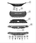 Genuine Mopar Grille Lower OE 68445671AA T875