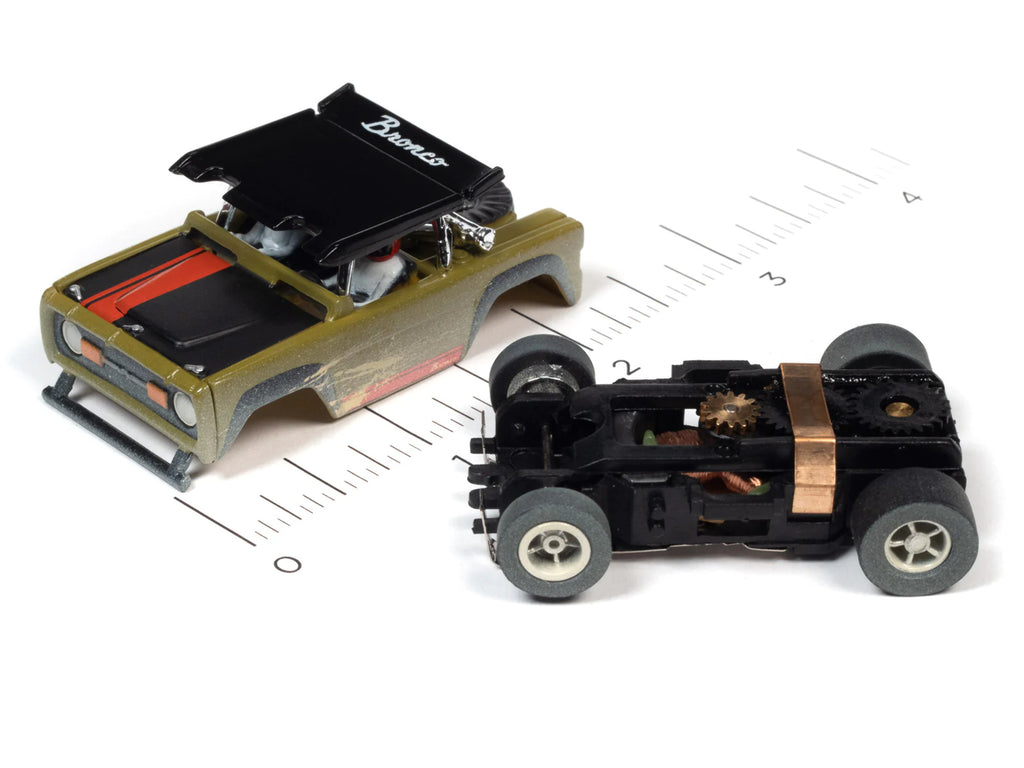 1971 Ford Baja Bronco Green HO Scale Slot Car S16733