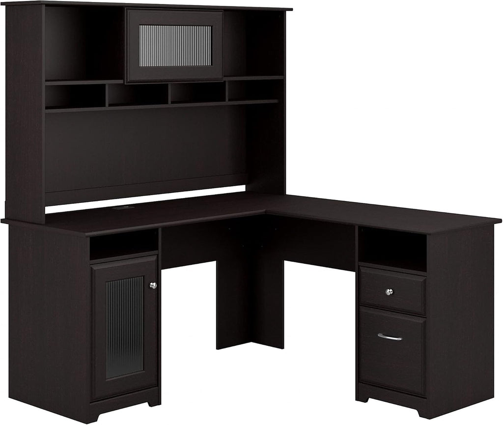 L Shaped Desk with Hutch W593939
