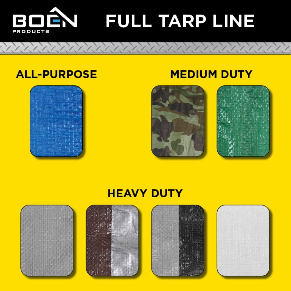 Silver 20 ft. W x 30 ft. L Tarp S6549