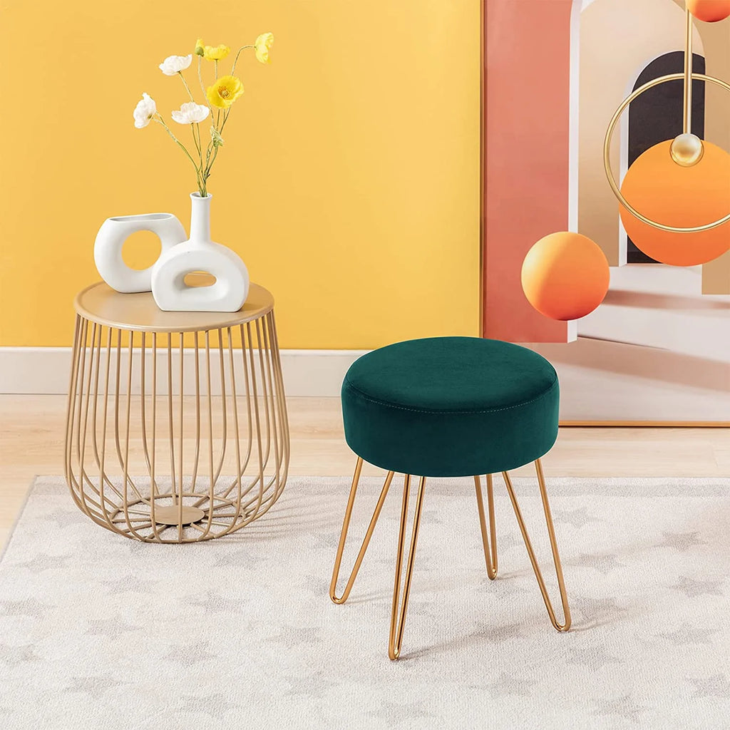 Velvet Ottoman Stool P519421