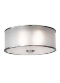 Brushed Steel Flush Mount Light F96103