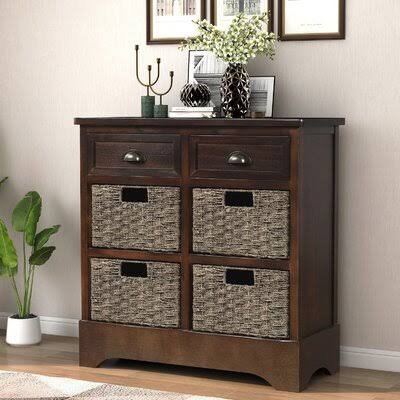 White Washed Storage Cabinet U322