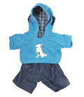 Dinosaur Hoodie with Jeans Outfit for 14" - 18" Stuffed Animals M430741