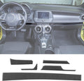 5PCS Real Carbon Fiber Center Console Dashboard Panel Cover Trim Sticker S947494