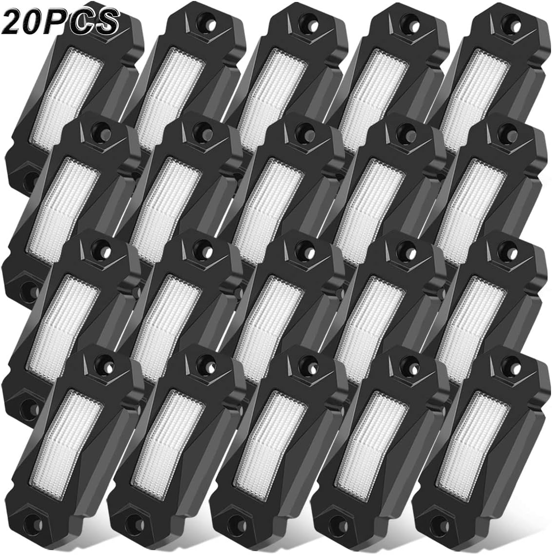White 30PCS LED Rock Lights for Car Truck ATV UTV SUV I1937
