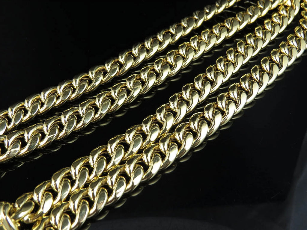 10K Yellow Gold Miami Cuban Link Chain with Box Clasp D64622