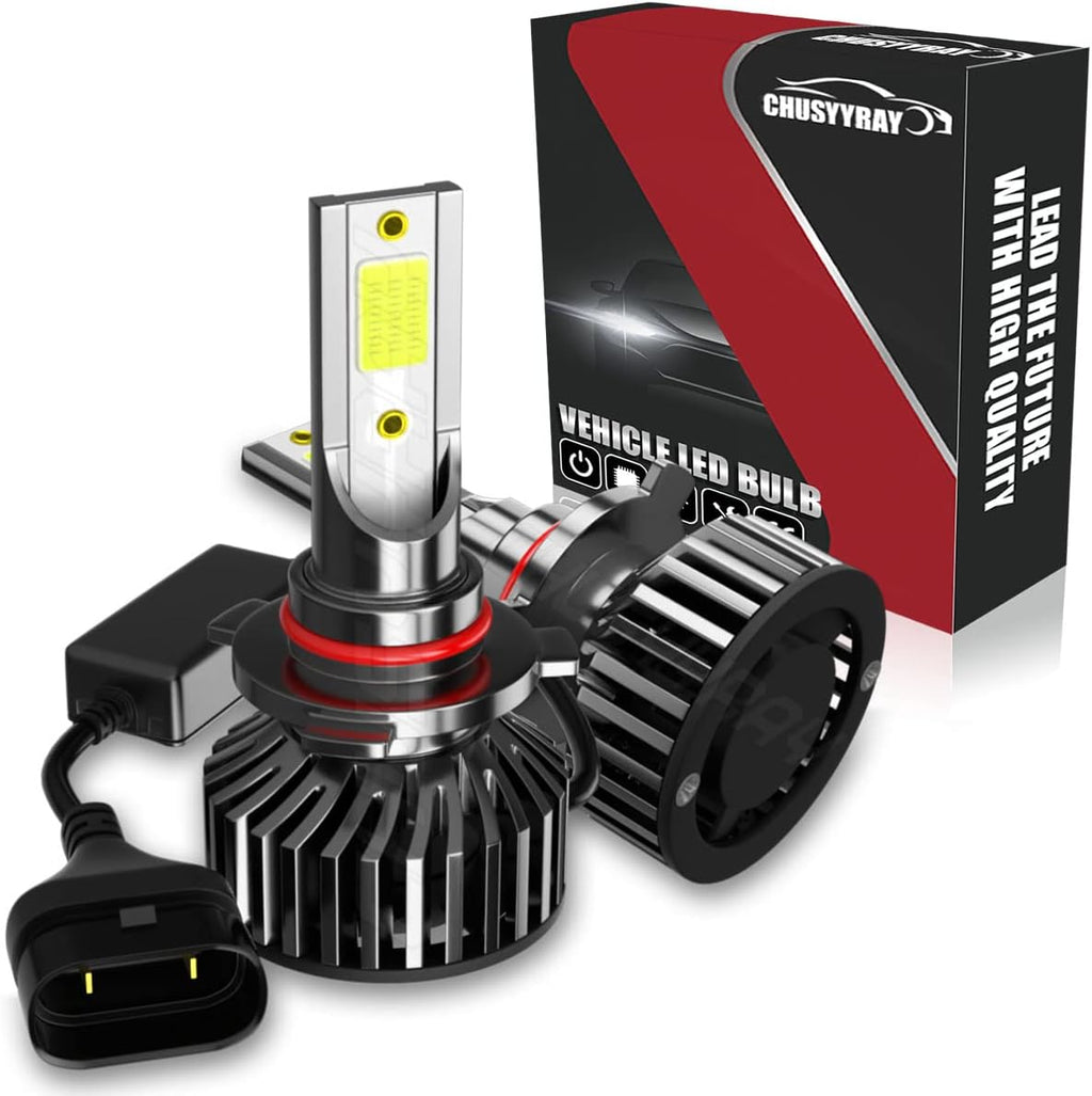 LED Headlights, H11 High Beam and H9 Low Beam, Xenon White, Pack of 4 Y893473