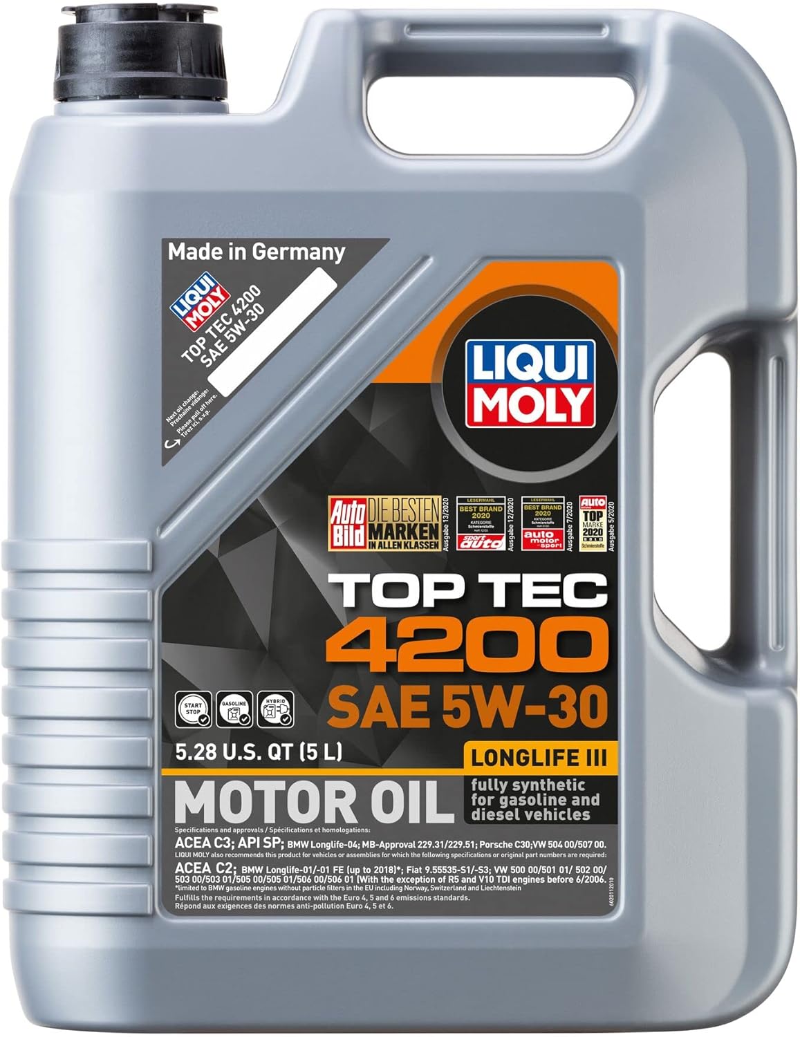 5W-30 Motor Oil 5 Liter Pack of 2 S6118