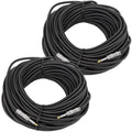 Pair of 100 Feet 1/4 to 1/4 Pro Audio Speaker Cables 14 Gauge B16585